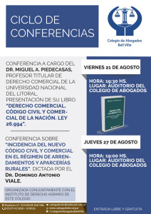 Ciclo de Conferencias (agosto 2015)